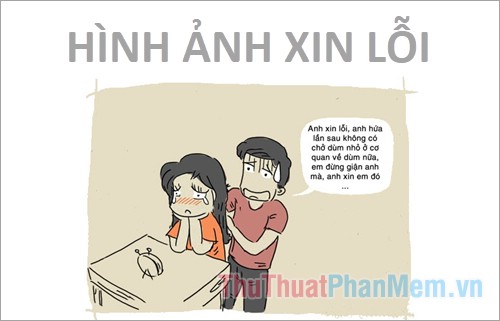 Hình Ảnh xin lỗi người yêu dễ thương, attention required
