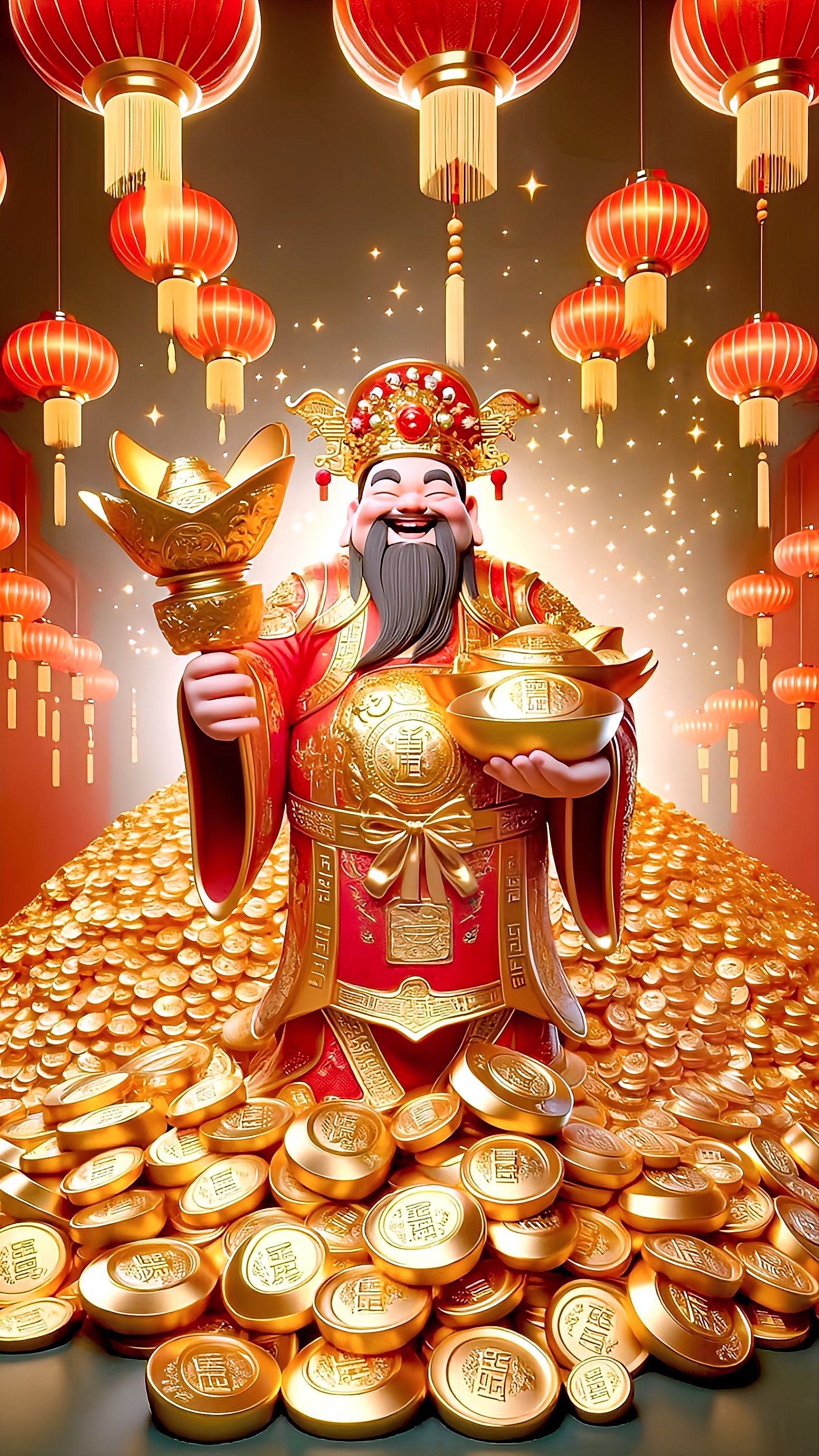 Những hình nền thu hút tài lộc “vào như nước”, những hình nền thần tài mang lại tài lộc, may mắn